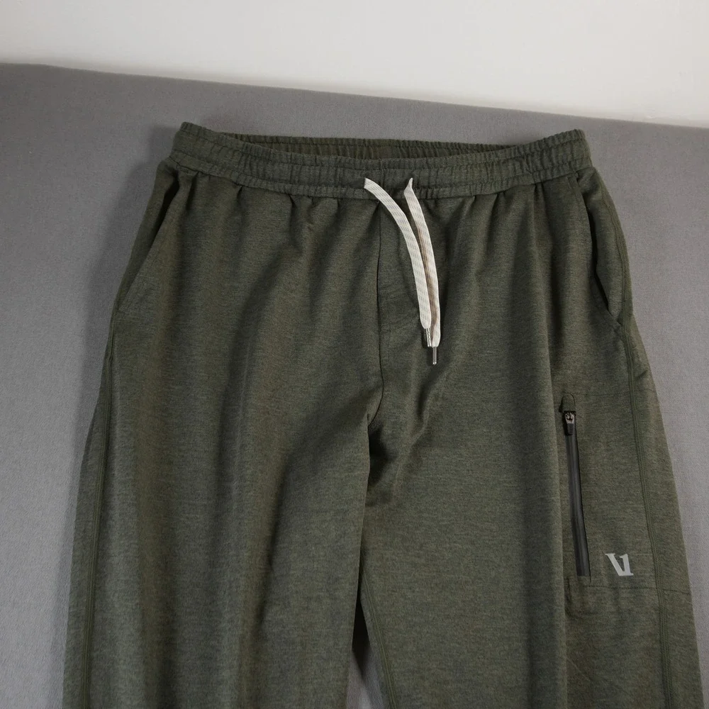 Vuori Sunday Performance Jogger Men Joggers L V416 Active Gym Green 31x27